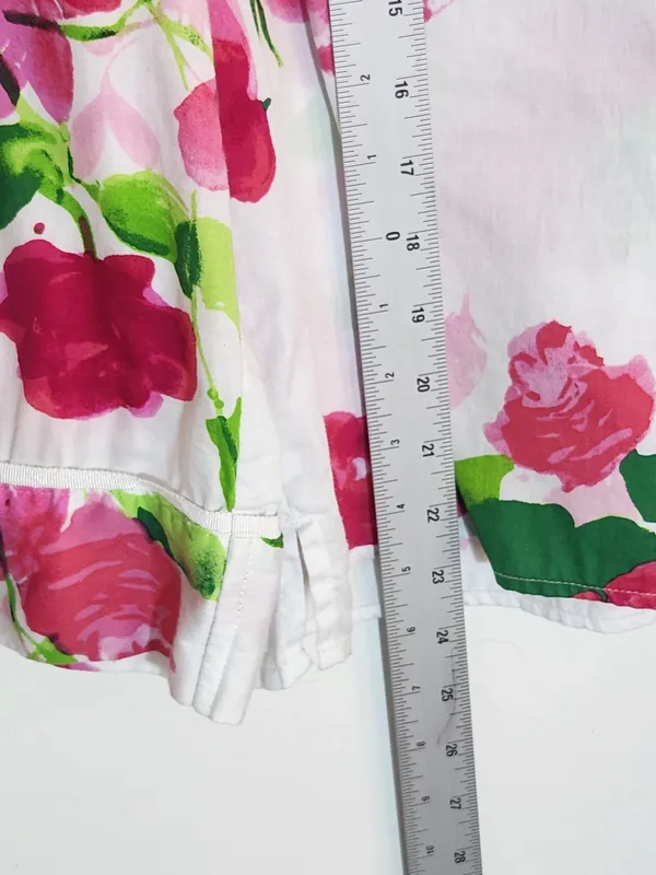 Kate Spade Pink Floral Cotton Pajama Set Size Small - Image 9
