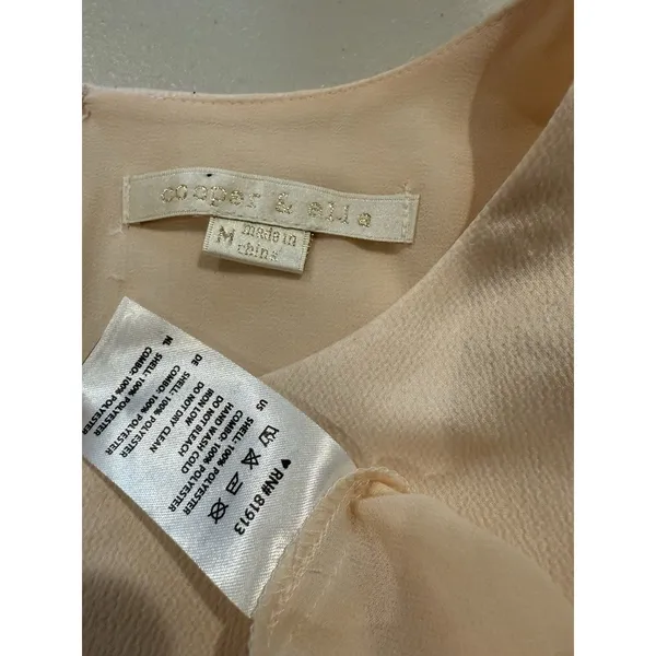Cooper&Ella Tunic Top Medium Blush Work Career Office Minimalist Travel Business - Image 3