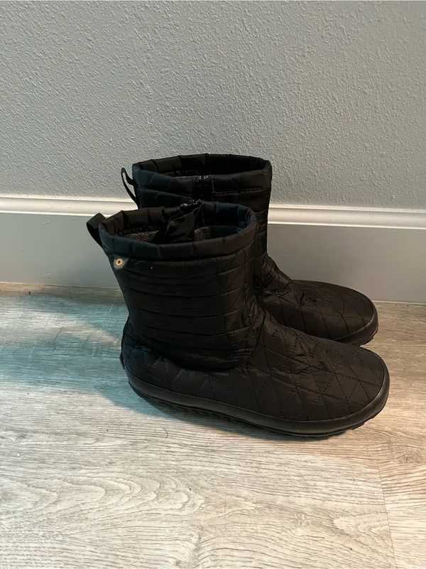 Bogs Women's Snowday II Mid Work Boots Size 9 Black - Image 8
