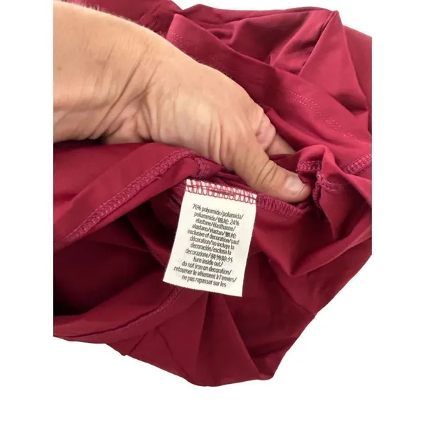 Pink by Victoria’s Secret burgundy 1/2 zip jacket back collar logo size s/m - Image 8