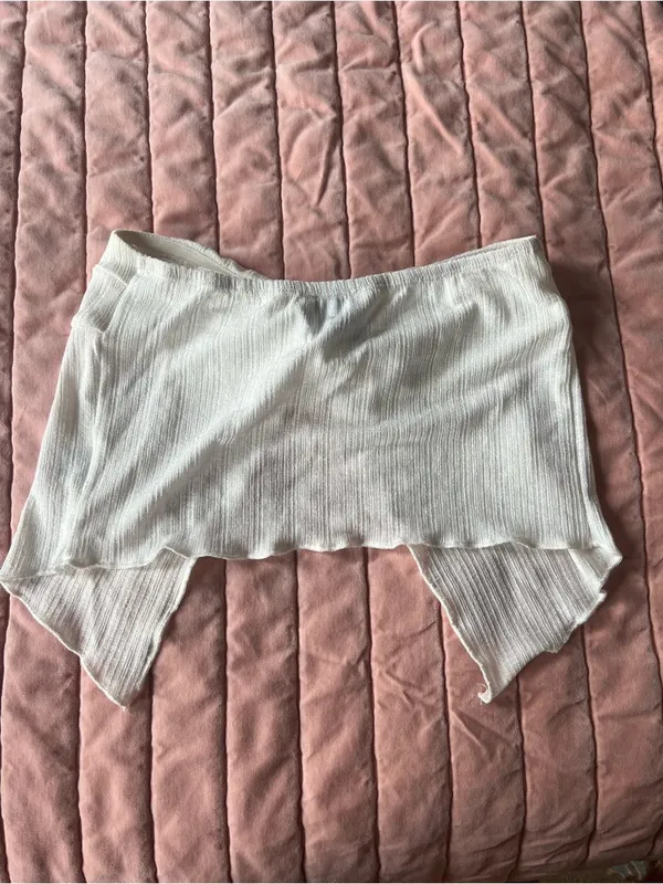 Princess Polly Ivory Twist Hem Cropped Cami Size 4 - Image 6
