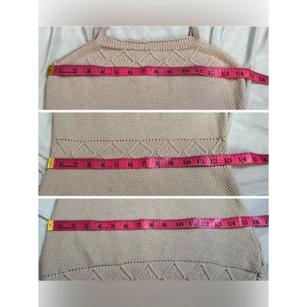 Hello Molly VENUS RETROGRADE KNIT DRESS BEIGE women’s size xs xsmall / size 2 - Image 7