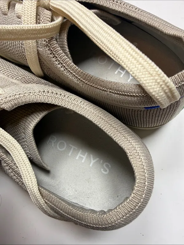 Rothy's The Lace Up Sneaker in a gray color S-557 Sz 8 - Image 7