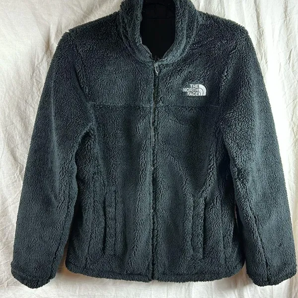 The North Face Womens Reversible Coat Full Zip Insulated Jacket Size Medium Blac - Image 8