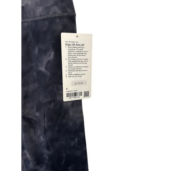 Lululemon Align HR Pant 28” Size 8 Diamond Dye Pitch Grey Graphite DDPG 04971 - Image 4