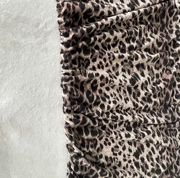 Sapa cheetah print mini dress EUC sz L - Image 6