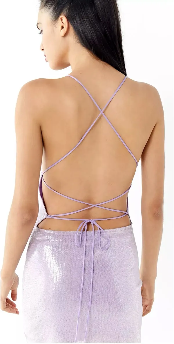 Motel Rocks Hedi Sequin Open Back Mini Dress - Image 3