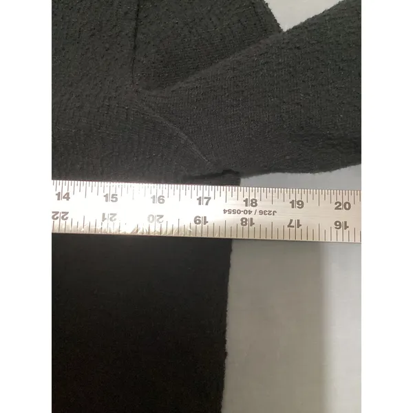 Madewell Black Cotton V-Neck Puff Sleeve Top K4793 FA20 Womens Size Small - Image 6