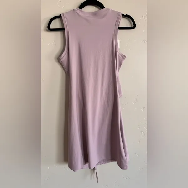 Halara Sleeveless Cut Out Tie Back 2-Piece Pocket Mini Yoga Activity Dress large - Image 12