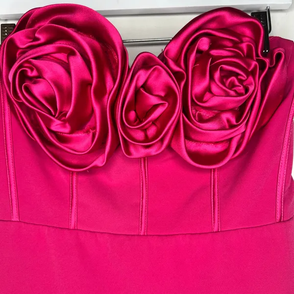Monique Lhuillier Rosette Coreset Maxi Dress Size 6 - Image 4