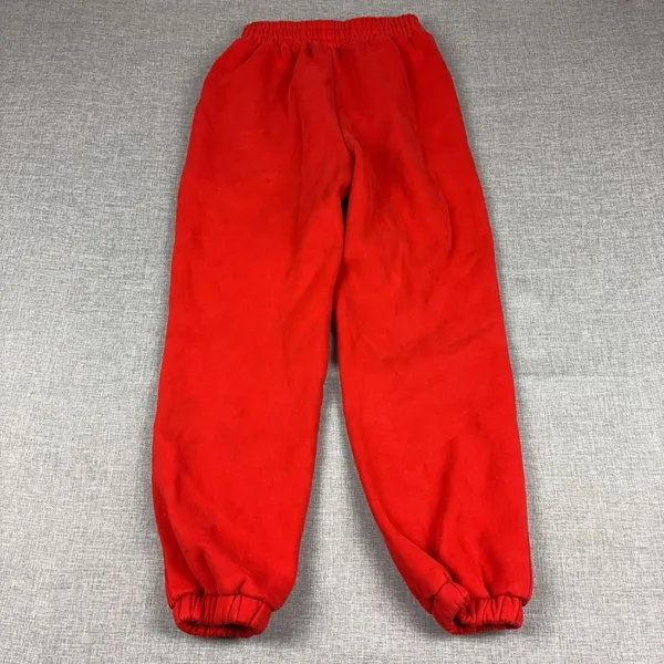 Comfrt Sweatpants Womens Small Red Fleece Jogger Elastic Waist Tapered - Image 8