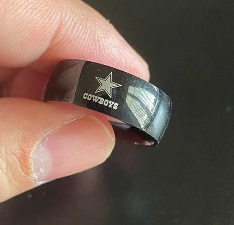 Black arc Dallas cowboys ring - Image 6