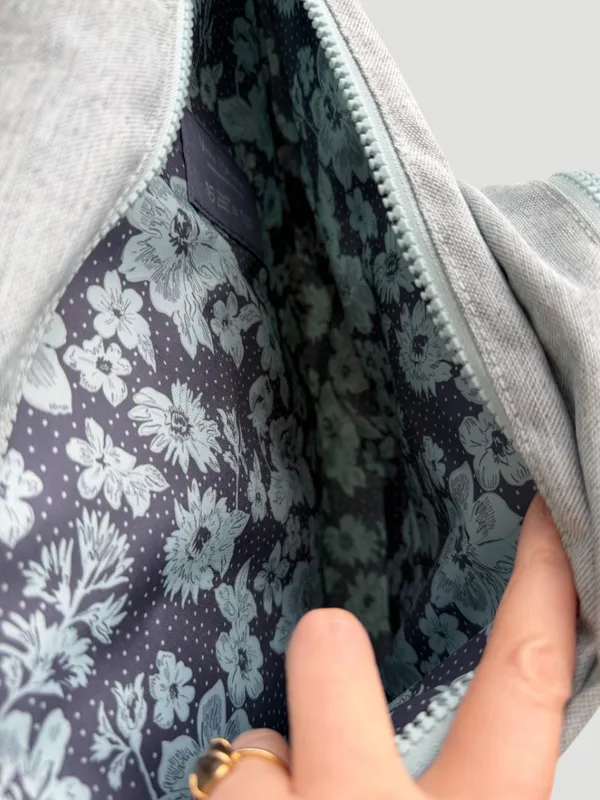 Vera Bradley Reactive Heathered Teal Reef Blue Sling Backpack - Image 6