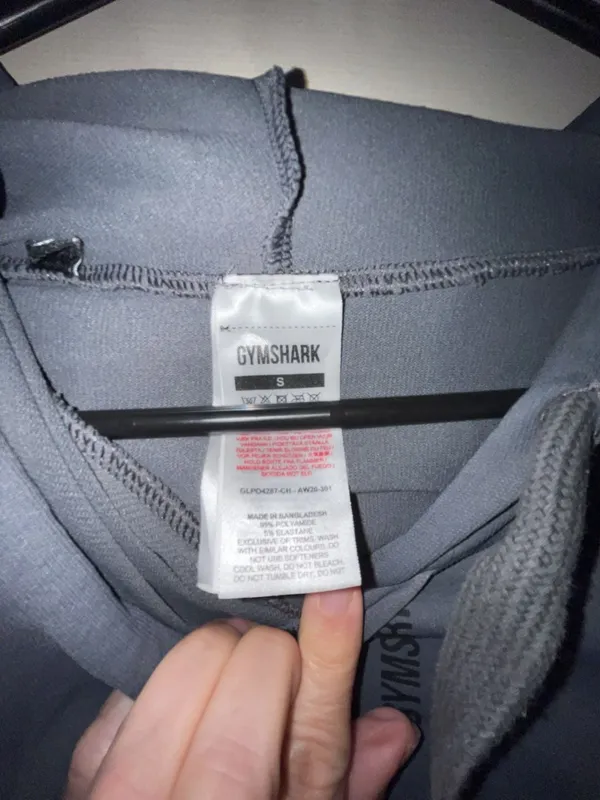Gymshark Women's Size S Cropped Pullover Hoodie Gray - Image 2