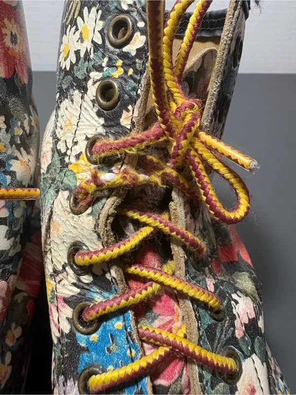DR. MARTENS 1460 Vintage 90s Floral Boots - Image 13