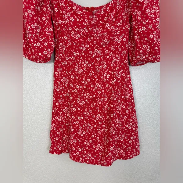 Reformation Kopa Mini Dress Red Floral size 2 $218 - Image 7