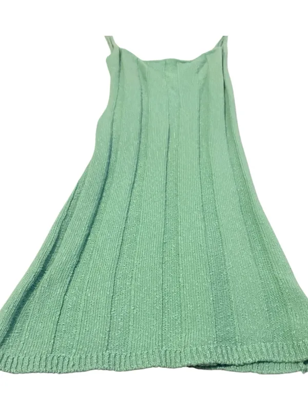 Free People Beach Green Knit Bodycon Dress - Image 4