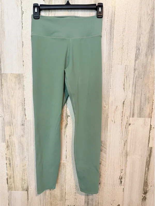 Nike Women's Small Leggings Sage Green High Waist 76% Polyester Workout Gym - Image 2