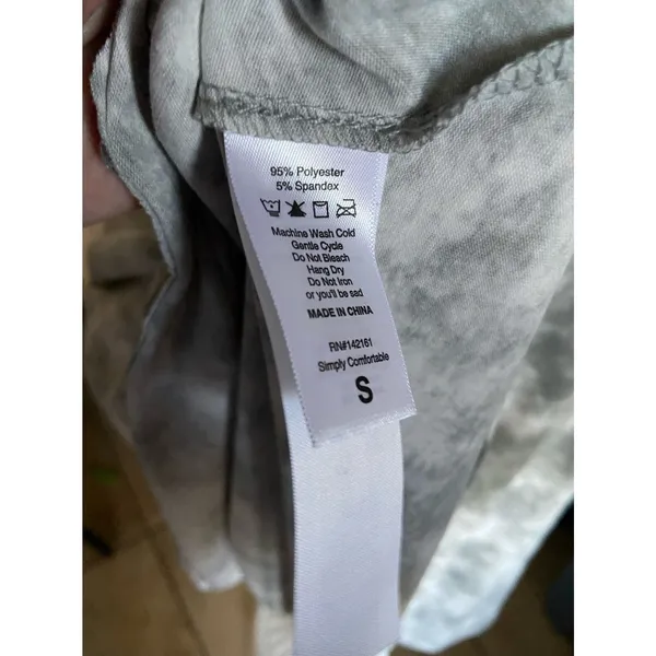 LuLaRoe Emily Gray Cloud Print‎ Swing Dress with Pockets Women's Small NWT - Image 6