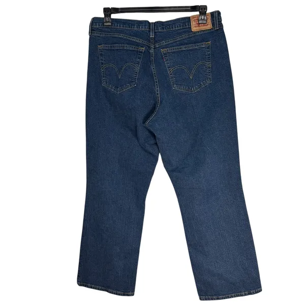 Levi Strauss & Co Womens 18M Relaxed Fit Mid‎ Rise Bootcut Jeans Blue Denim - Image 10