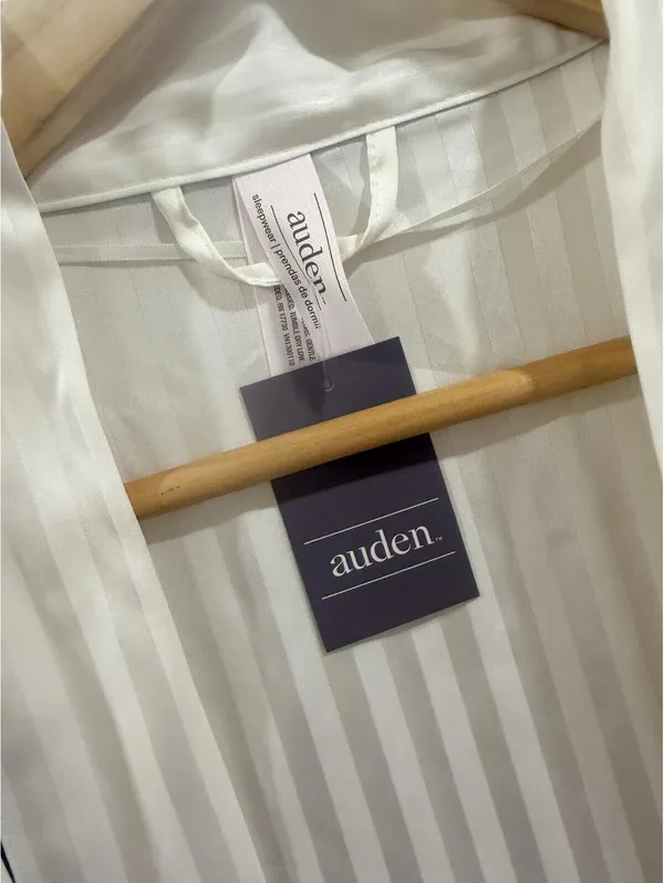 Women's Luxury Collection Striped Long Satin Robe Auden - Image 3