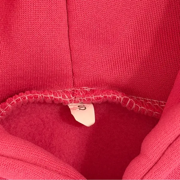Women's Pink All We Need Is Love Hoodie Size Small #260609 - Image 4
