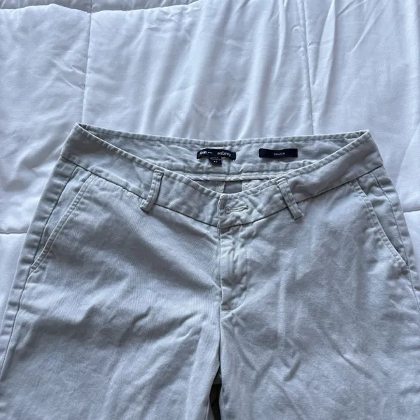 Gap‎ Aubrey Jeans Womens 6A Stretch Wide Leg Gray Jeans Cotton Office Business - Image 2