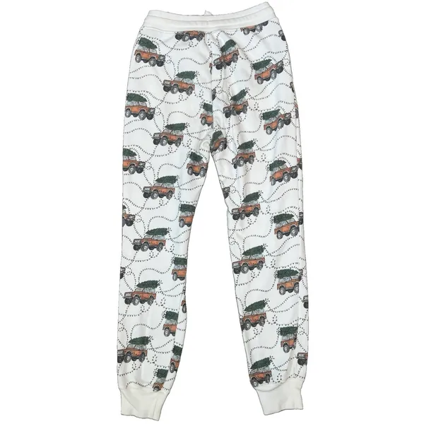 American Eagle XS Christmas Tree Car Jogger Sweatpants‎ Fleece Holiday Lounge - Image 2