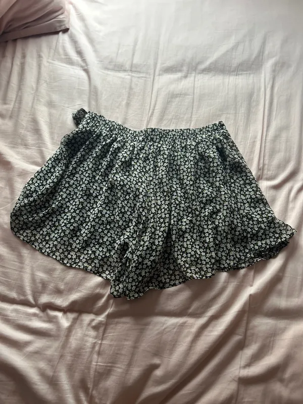 Grade and Gather Floral Wrap Mini Skort - Image 2