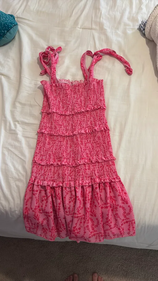 Pink Amazon Mini Dress - Image 2