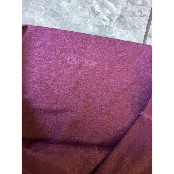 Quince Ultra-Soft High-Rise Legging Heather Barolo Burgundy LB115138 Medium - Image 5