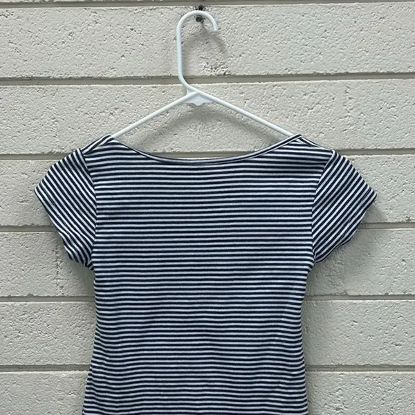 Brandy Melville Ella Blue Striped Tee one size - Image 8