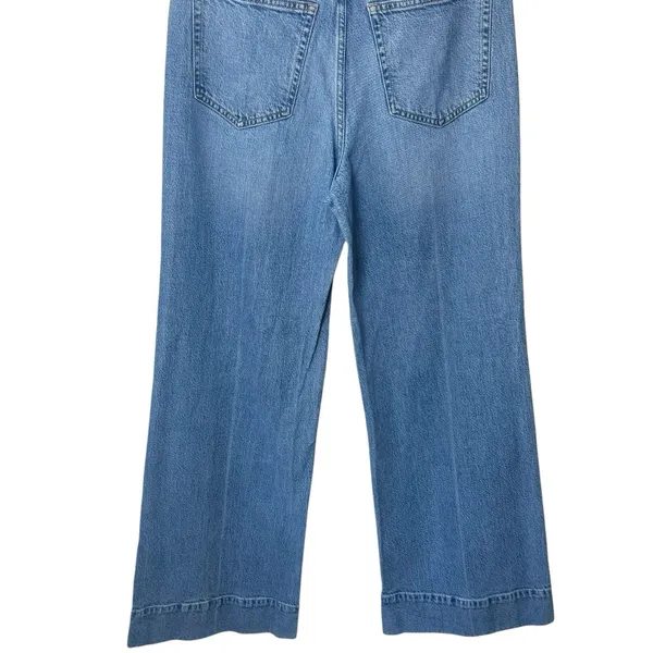 J.Crew Wide Leg Trouser Jeans Light Wash High Rise Capsule Minimalist 27 - Image 7