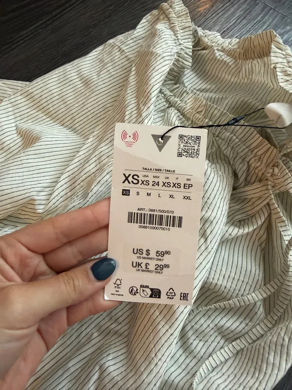 BRAND NEW Zara Stripped Cotton Set - Image 5