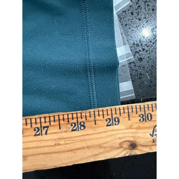 Lululemon‎ Align High Rise Crop 21 Submarine Dark Teal Yoga Leggings Size 6 - Image 9