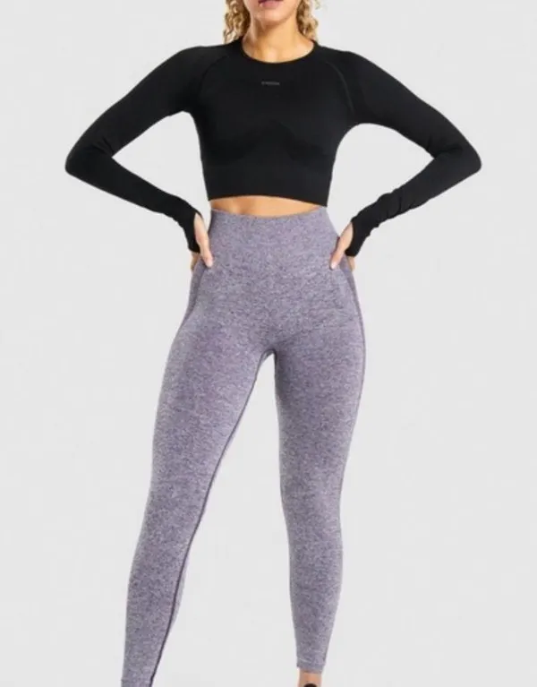 Gymshark Flex Sports Long Sleeve Crop Top Black - Image 4