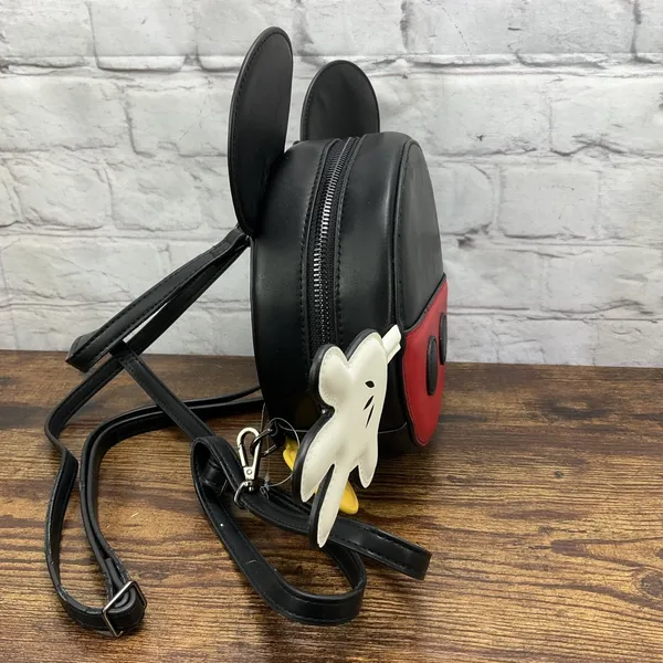 Disney Store New Mickey Mouse Ears, Feet & Hands Backpack Crossbody Bag W Wallet - Image 4