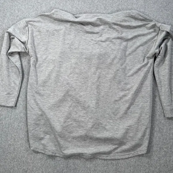 Natori Funnel Neck Lounge Tunic Top Women's Medium Gray Casual Drawstring - Image 6