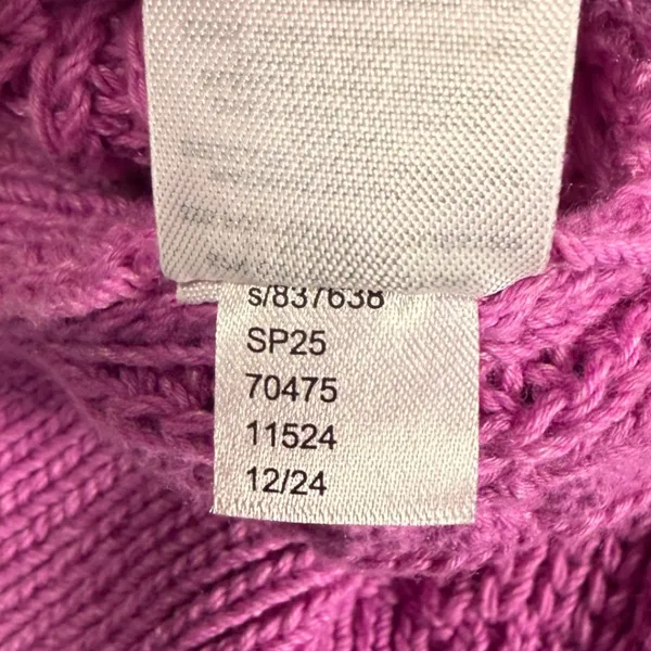 Ann Taylor XL Pink Short Sleeve Bobble Knit Cotton Blend Sweater Business Casual - Image 6