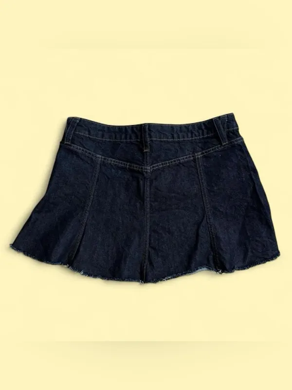 flared jean game day skirt Size 4 - Image 3