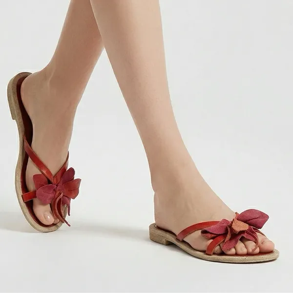 Champion Sundance Sandals Womens Size 37 Slides Leather Boho Chic Beachy Summer Coastal - Image 2