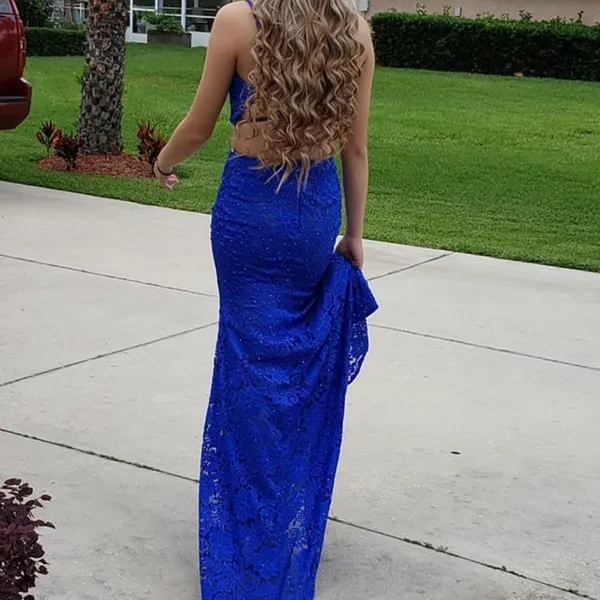 Prom Dress Blue Size 0 - Image 6