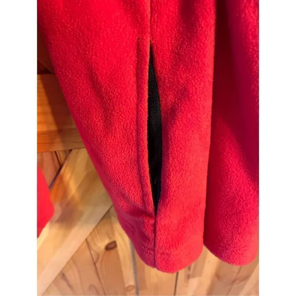 Carolyn Taylor Size M Red Zip Up Fleece Jacket Nwt (4149) - Image 3