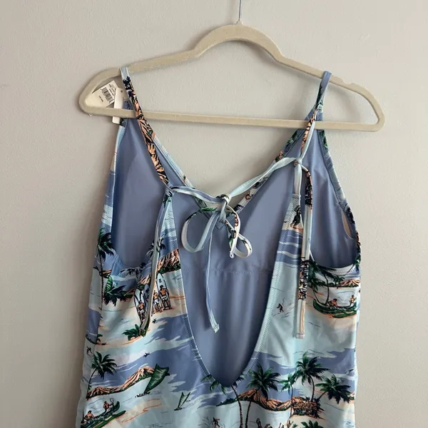 Aerie V One Piece Swimsuit Sunfade Teal NWT - Image 10