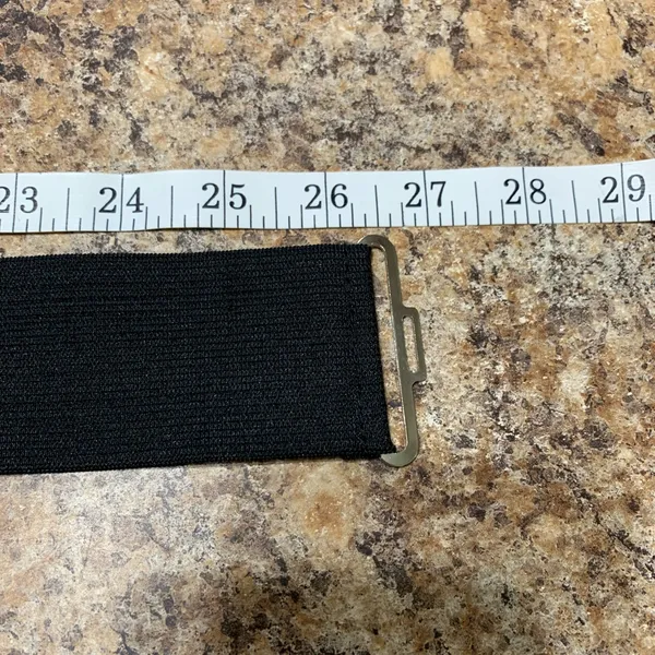 Vintage stretchy black belt 26.5 end to end with stretch - Image 4