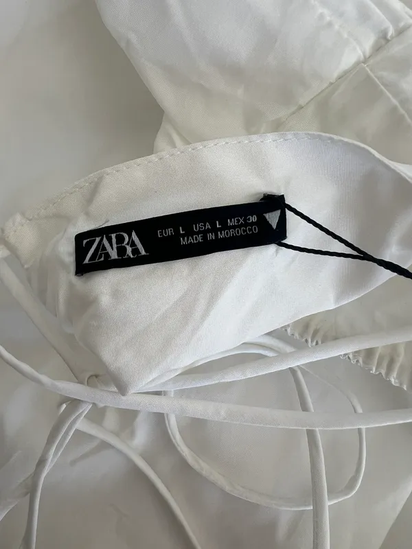Zara NWT  White Dress - Image 5