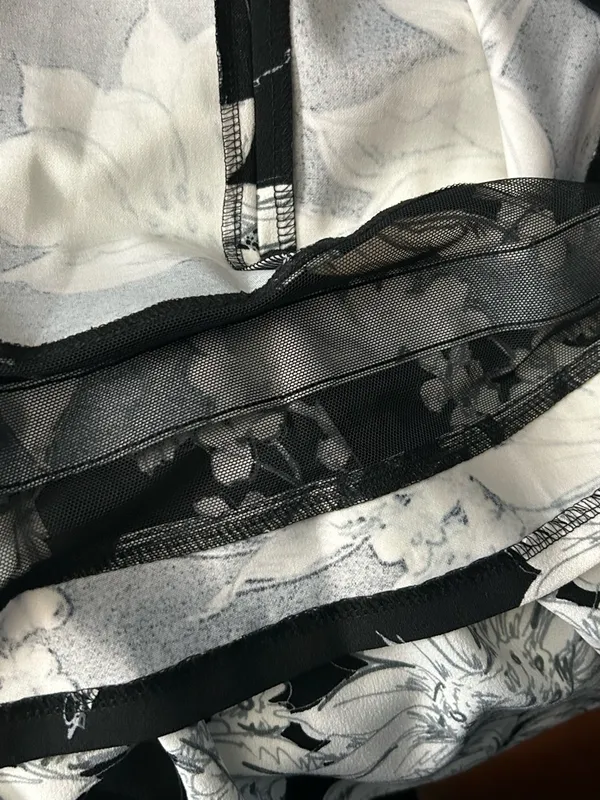 Calvin Klein Women’s Black & White Floral Print Dress SZ 6 NWT - Image 10