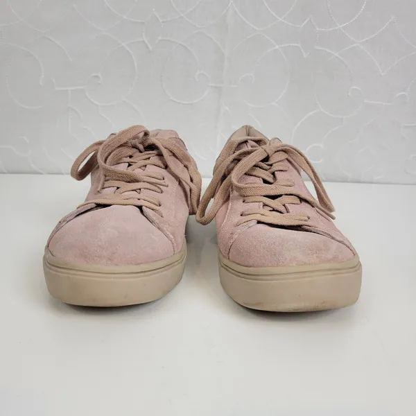 LFL by Life Womens Shoes Size 8 Baby Pink Suede Lace-Up Fashion Sneaker - Image 10
