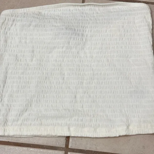 American Eagle Women White Sleeveless Crop Top‎ Size Small - Image 3