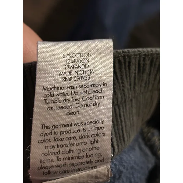 PacSun Patchwork Corduroy Pants Y2K Indie Funky Colorblock Straight W29 (8) - Image 10
